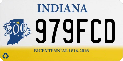 IN license plate 979FCD