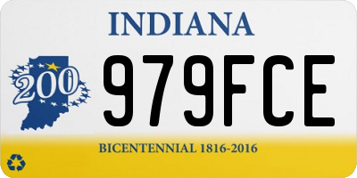 IN license plate 979FCE