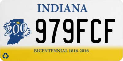 IN license plate 979FCF