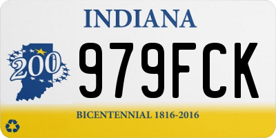 IN license plate 979FCK