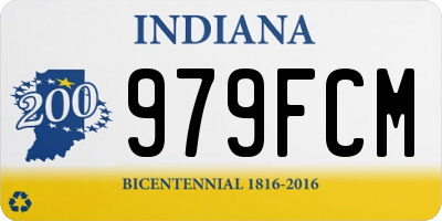 IN license plate 979FCM
