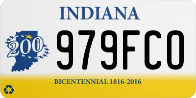IN license plate 979FCO