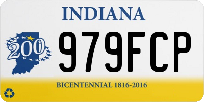 IN license plate 979FCP