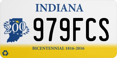 IN license plate 979FCS