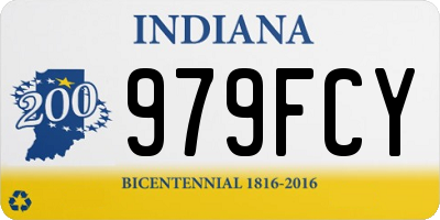 IN license plate 979FCY
