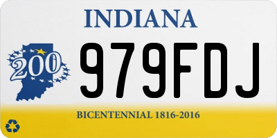 IN license plate 979FDJ