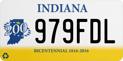 IN license plate 979FDL