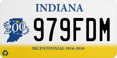 IN license plate 979FDM