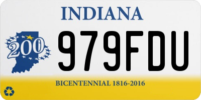 IN license plate 979FDU
