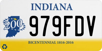 IN license plate 979FDV