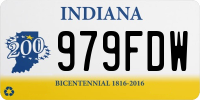 IN license plate 979FDW