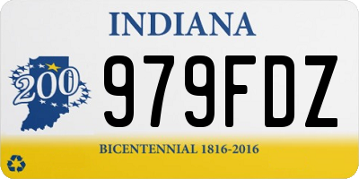 IN license plate 979FDZ