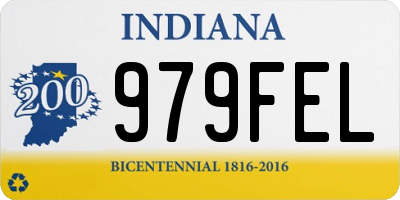 IN license plate 979FEL