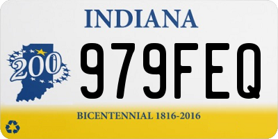IN license plate 979FEQ