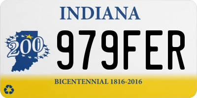IN license plate 979FER