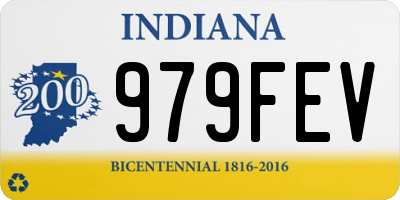 IN license plate 979FEV