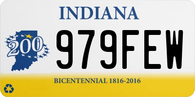 IN license plate 979FEW