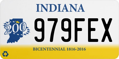 IN license plate 979FEX