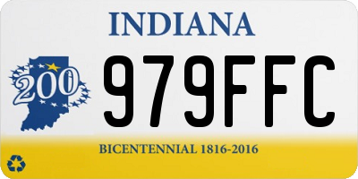 IN license plate 979FFC
