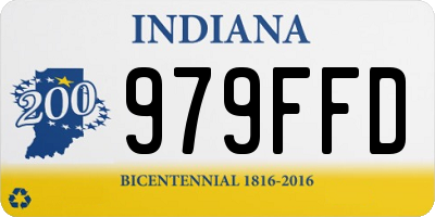 IN license plate 979FFD
