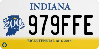 IN license plate 979FFE