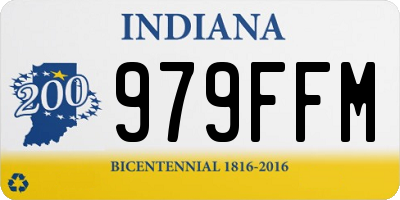 IN license plate 979FFM