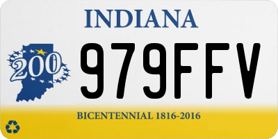 IN license plate 979FFV