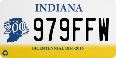 IN license plate 979FFW