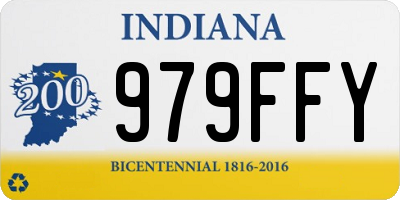 IN license plate 979FFY