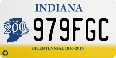IN license plate 979FGC
