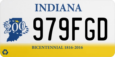 IN license plate 979FGD
