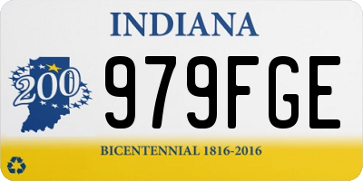 IN license plate 979FGE
