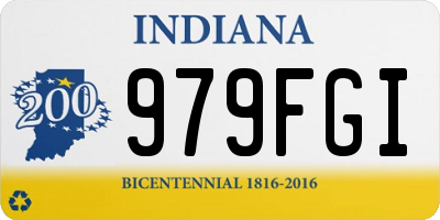 IN license plate 979FGI