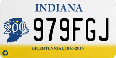 IN license plate 979FGJ