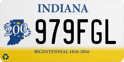 IN license plate 979FGL