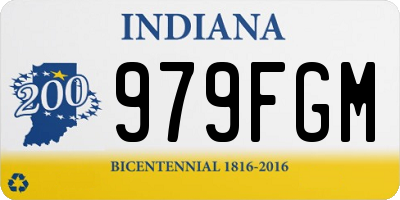 IN license plate 979FGM