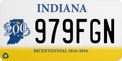 IN license plate 979FGN