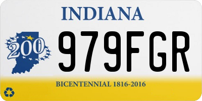 IN license plate 979FGR