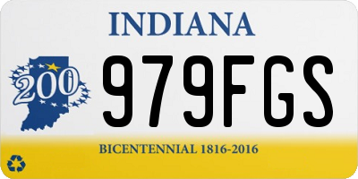 IN license plate 979FGS