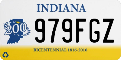 IN license plate 979FGZ