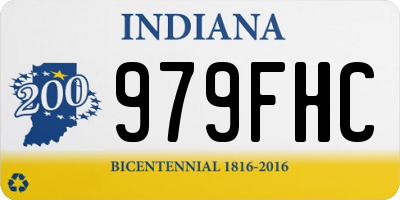 IN license plate 979FHC