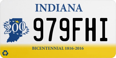 IN license plate 979FHI