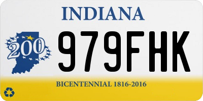 IN license plate 979FHK