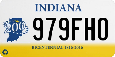 IN license plate 979FHO