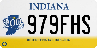 IN license plate 979FHS