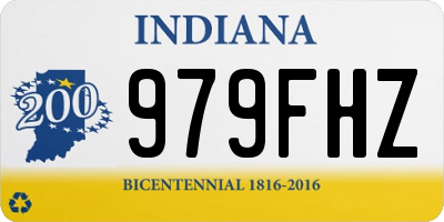 IN license plate 979FHZ
