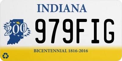 IN license plate 979FIG