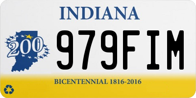 IN license plate 979FIM