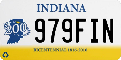 IN license plate 979FIN