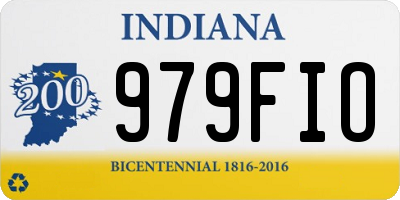 IN license plate 979FIO